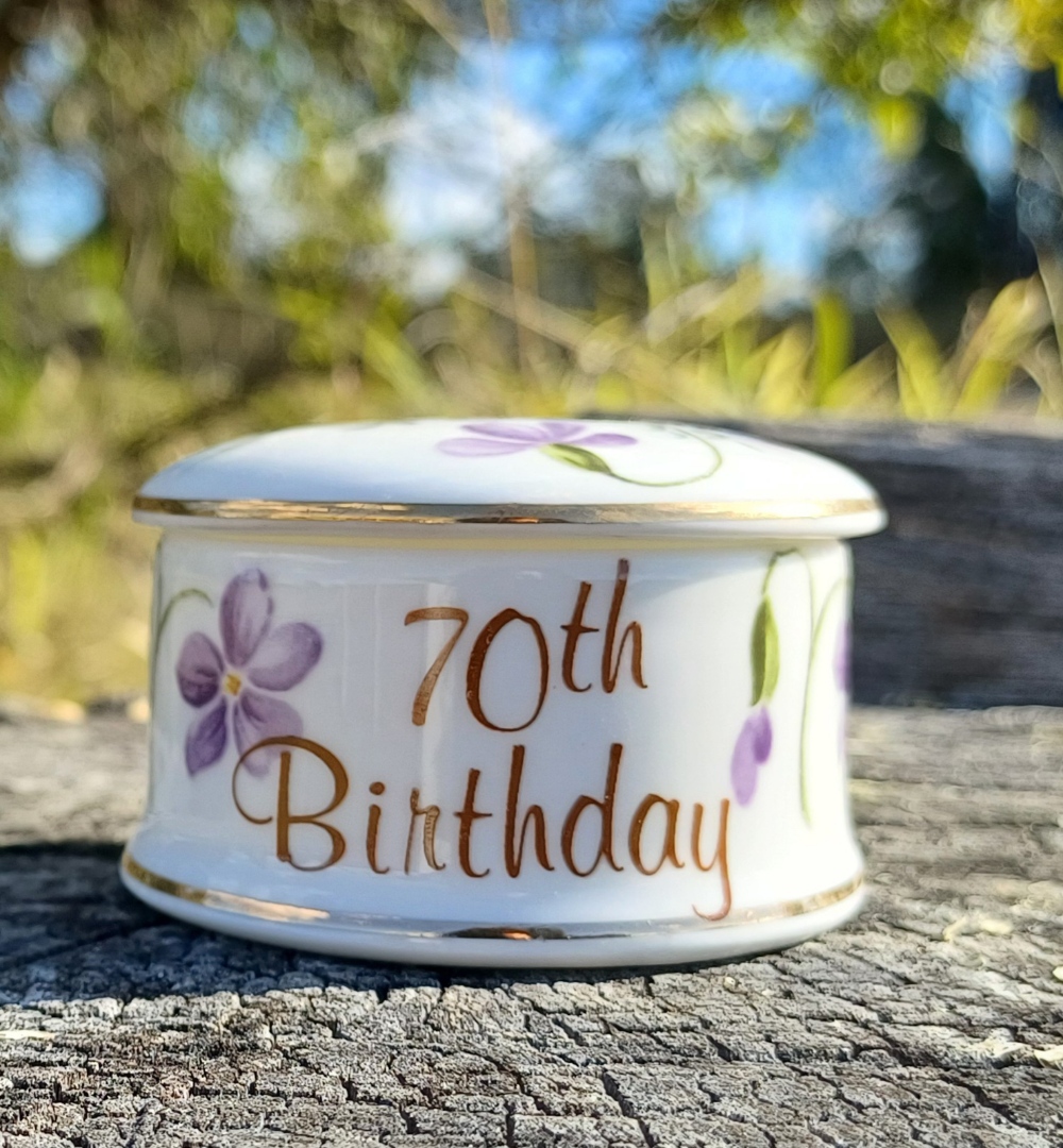 70th Birthday Trinket Box